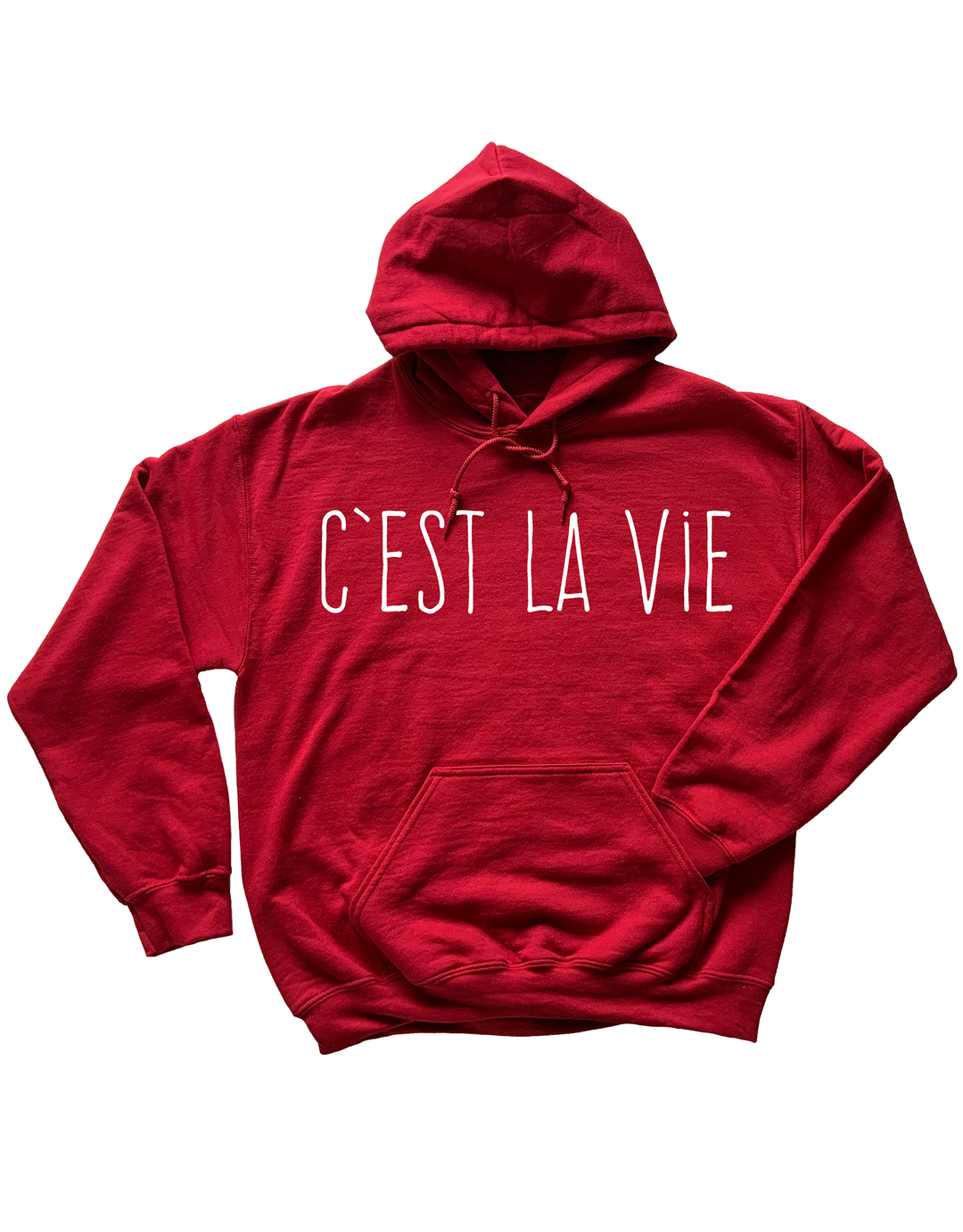 Chandail Coton Ouaté à Capuche C'est La Vie