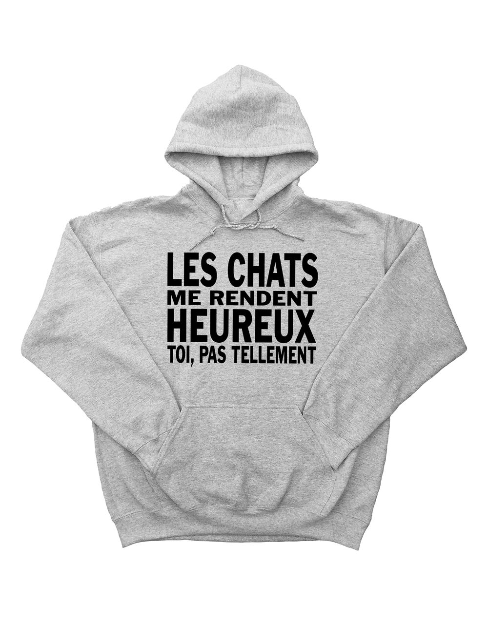 Chandail Coton Ouaté à Capuche Les Chats Me Rendent Heureux