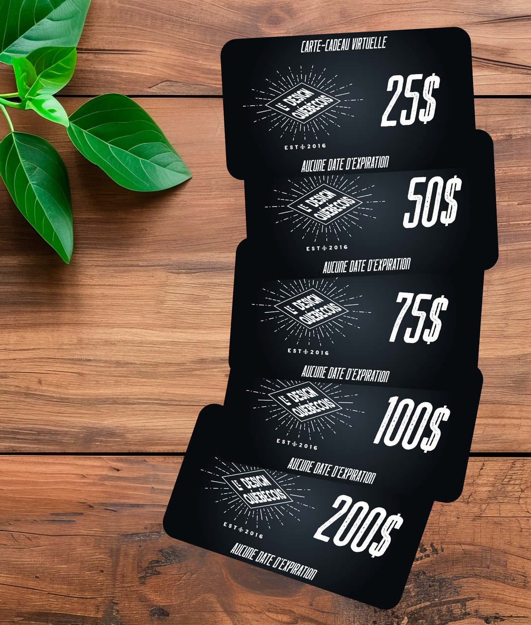 Carte-cadeau virtuelle Le Design Québécois