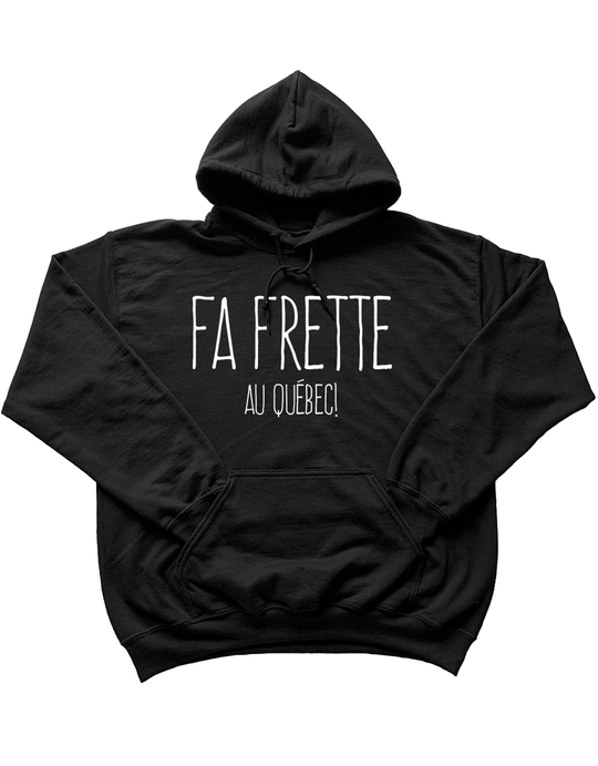 Chandail Coton Ouaté à Capuche Fa Frette Au Québec