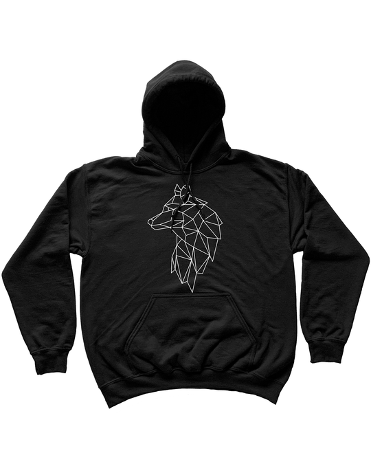 Hoodie Loup Géométrique