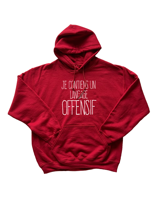 Hoodie Je Contiens Un Langage Offensif