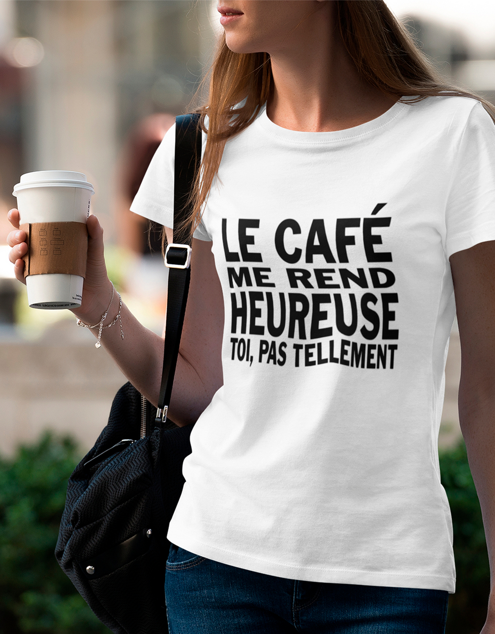 T-Shirt Le Café Me Rend Heureuse