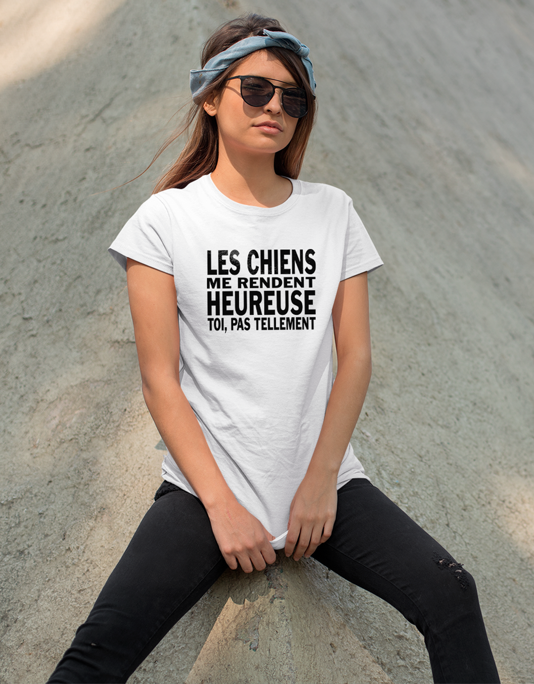 T-Shirt Les Chiens Me Rendent Heureuse