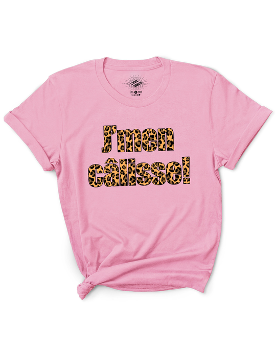 T-Shirt J'men Câlisse Version en Léopard