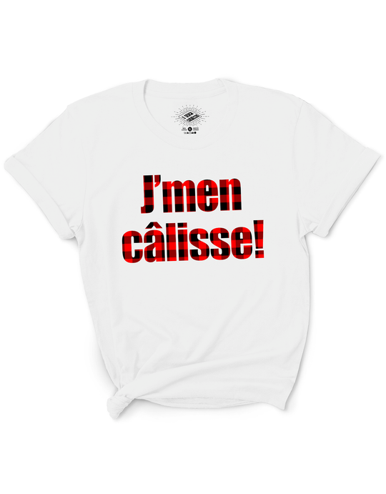 T-Shirt J'men Câlisse Version Carreauté