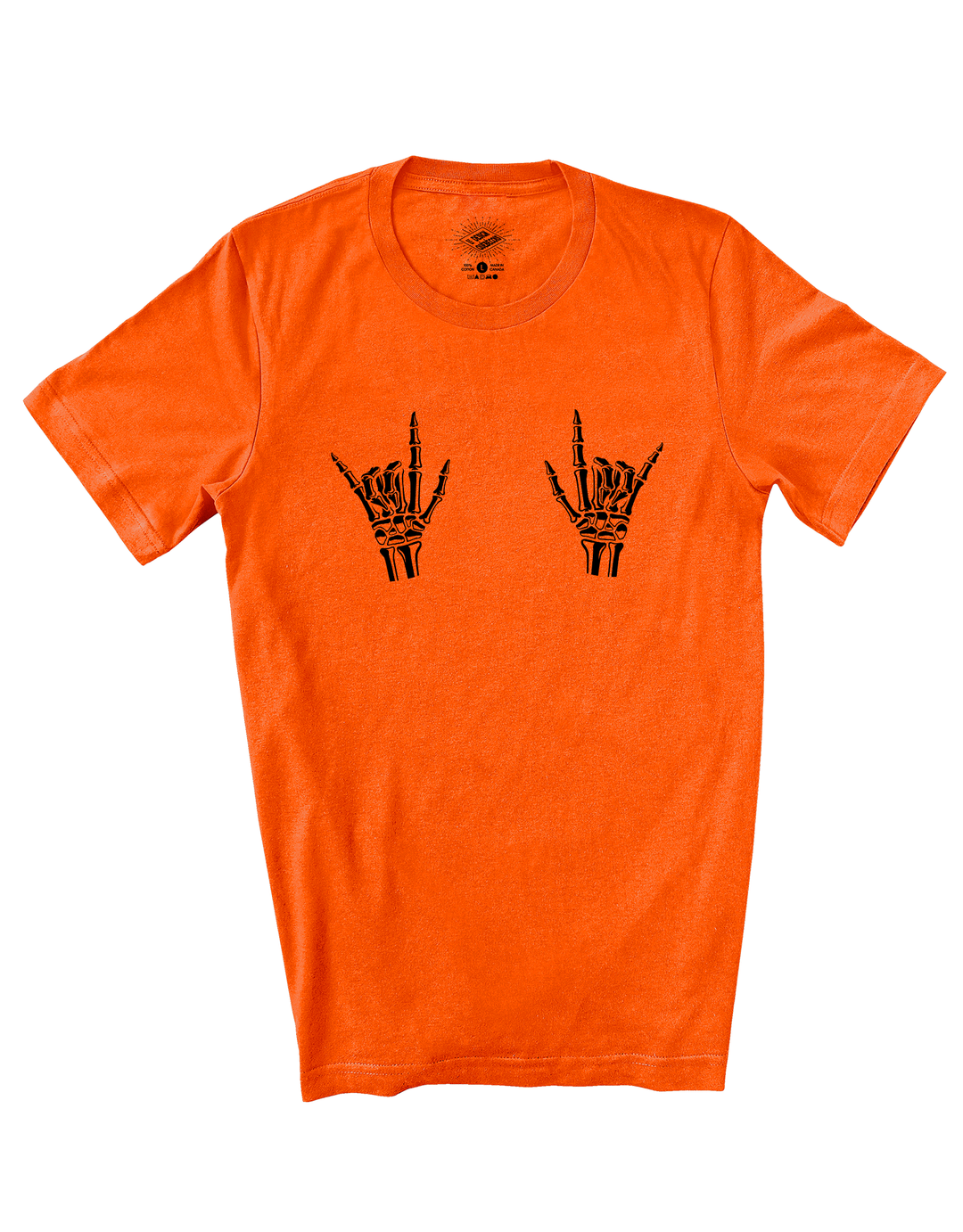 T-Shirt Mains de Squelette 'Rock On'