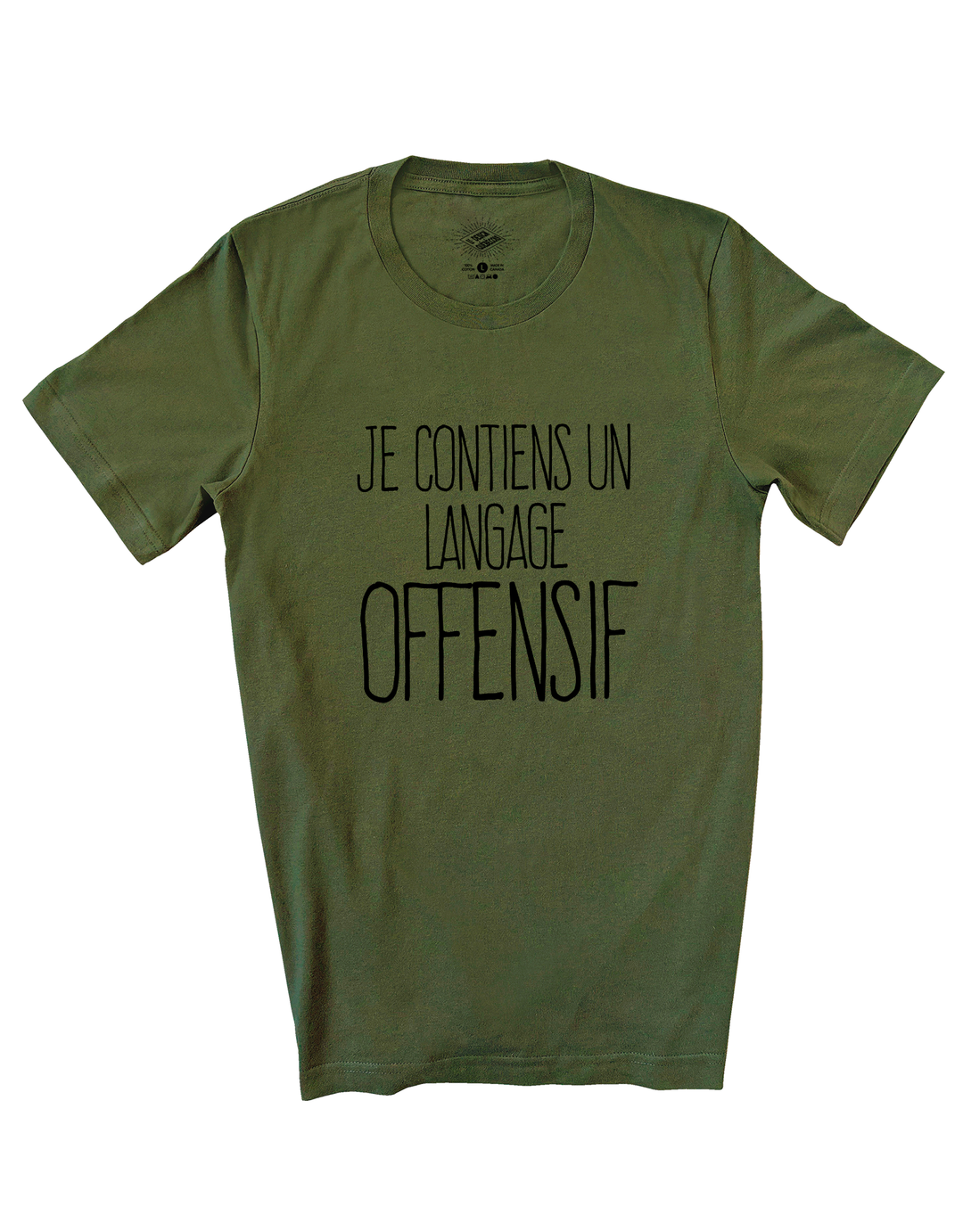 T-Shirt Je Contiens Un Langage Offensif