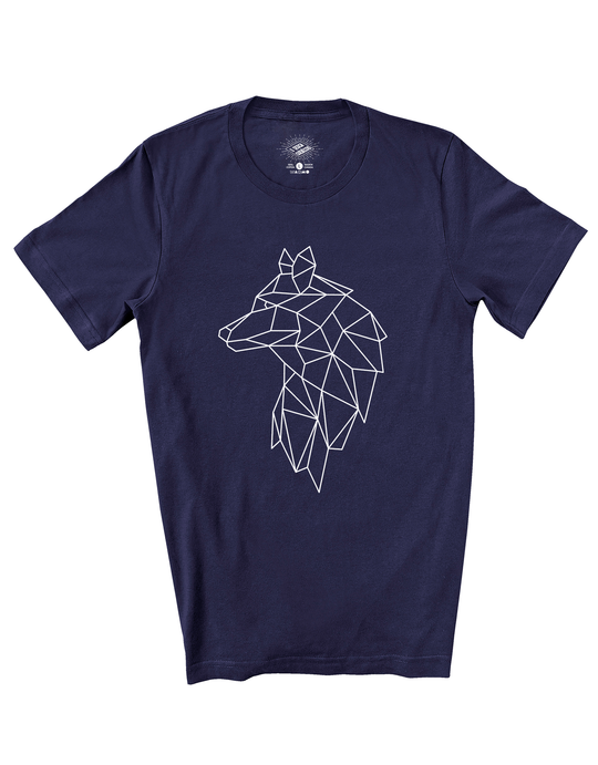 T-Shirt Loup Géométrique