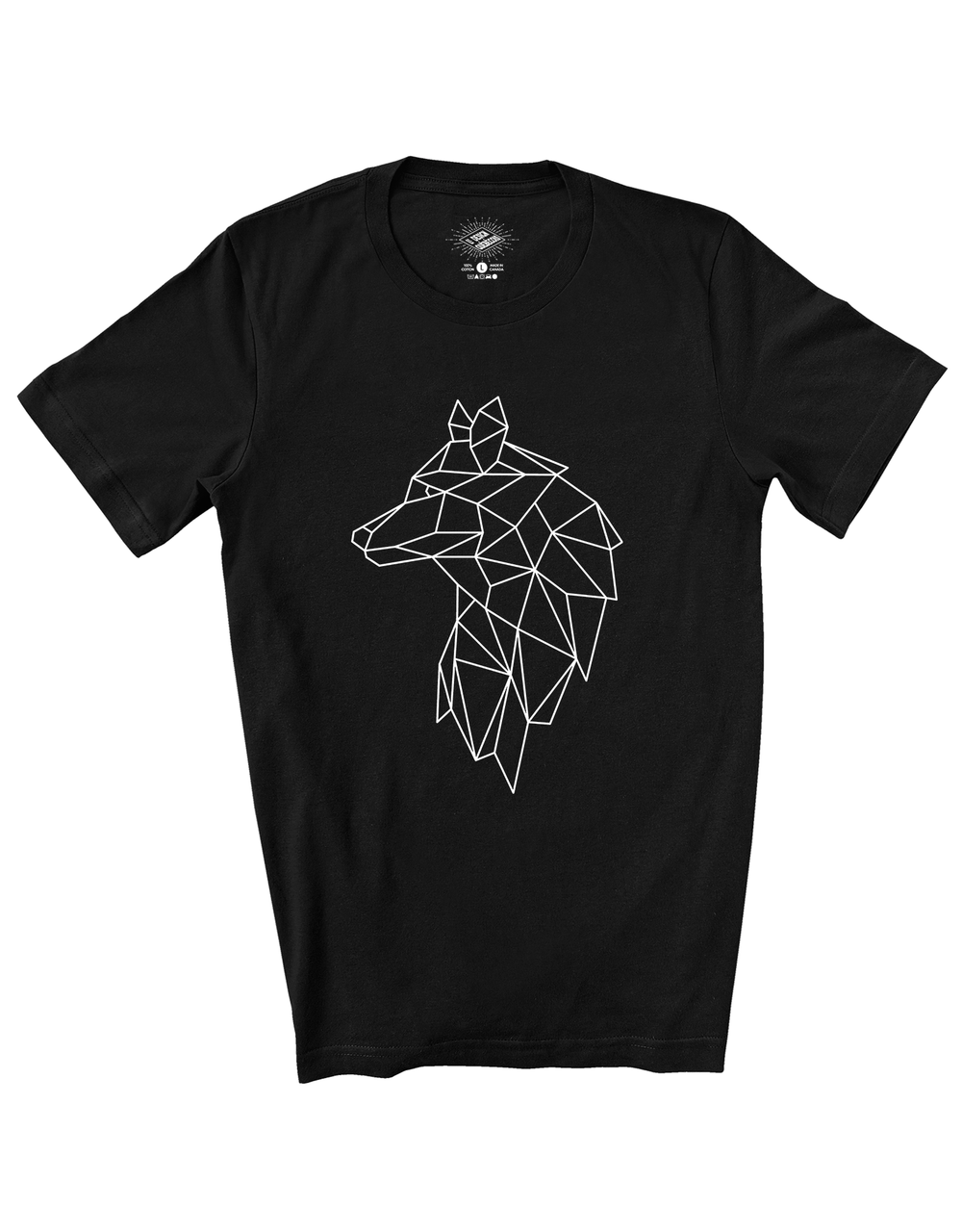 T-Shirt Loup Géométrique