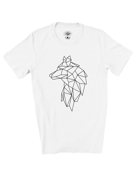 T-Shirt Loup Géométrique