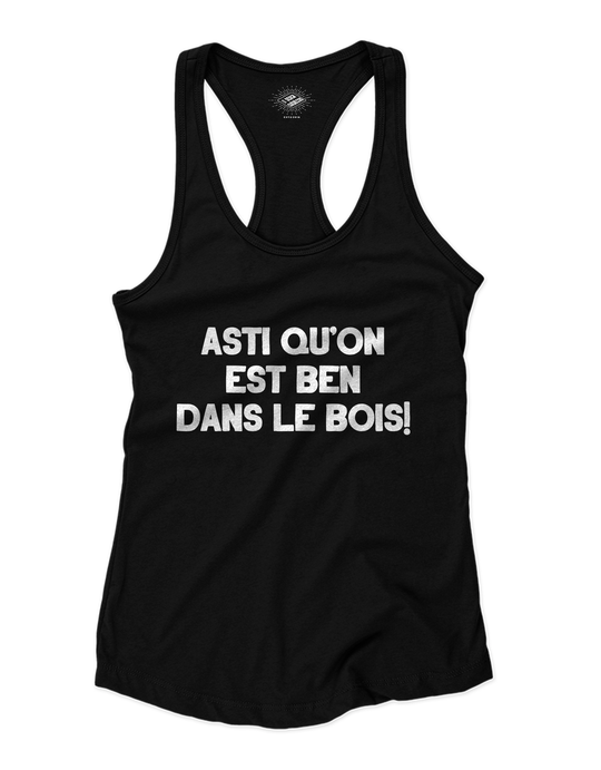 Camisole pour femme Asti Qu'on Est Ben Dans Le Bois