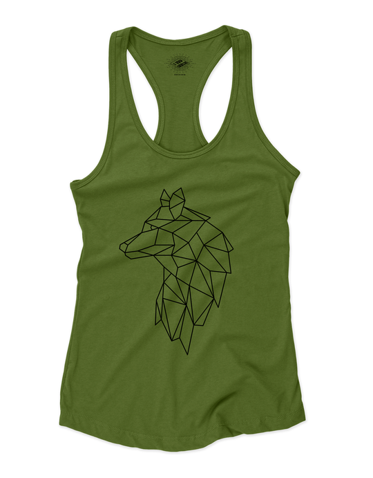 Camisole pour femme Loup Géométrique