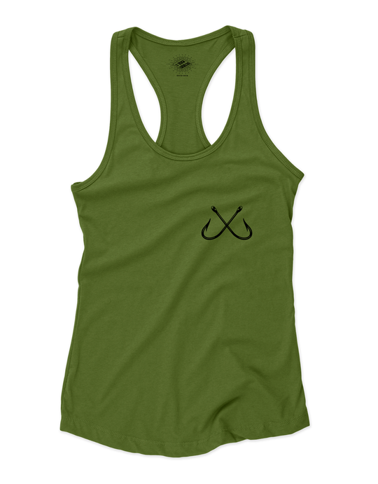 Camisole pour femme de Pêche Hameçons Croisés