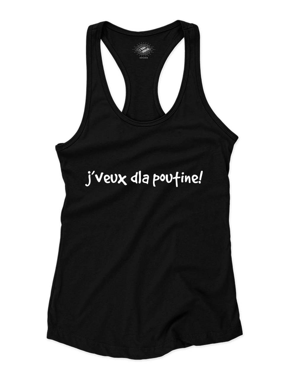 Camisole pour femme J'veux d'la poutine