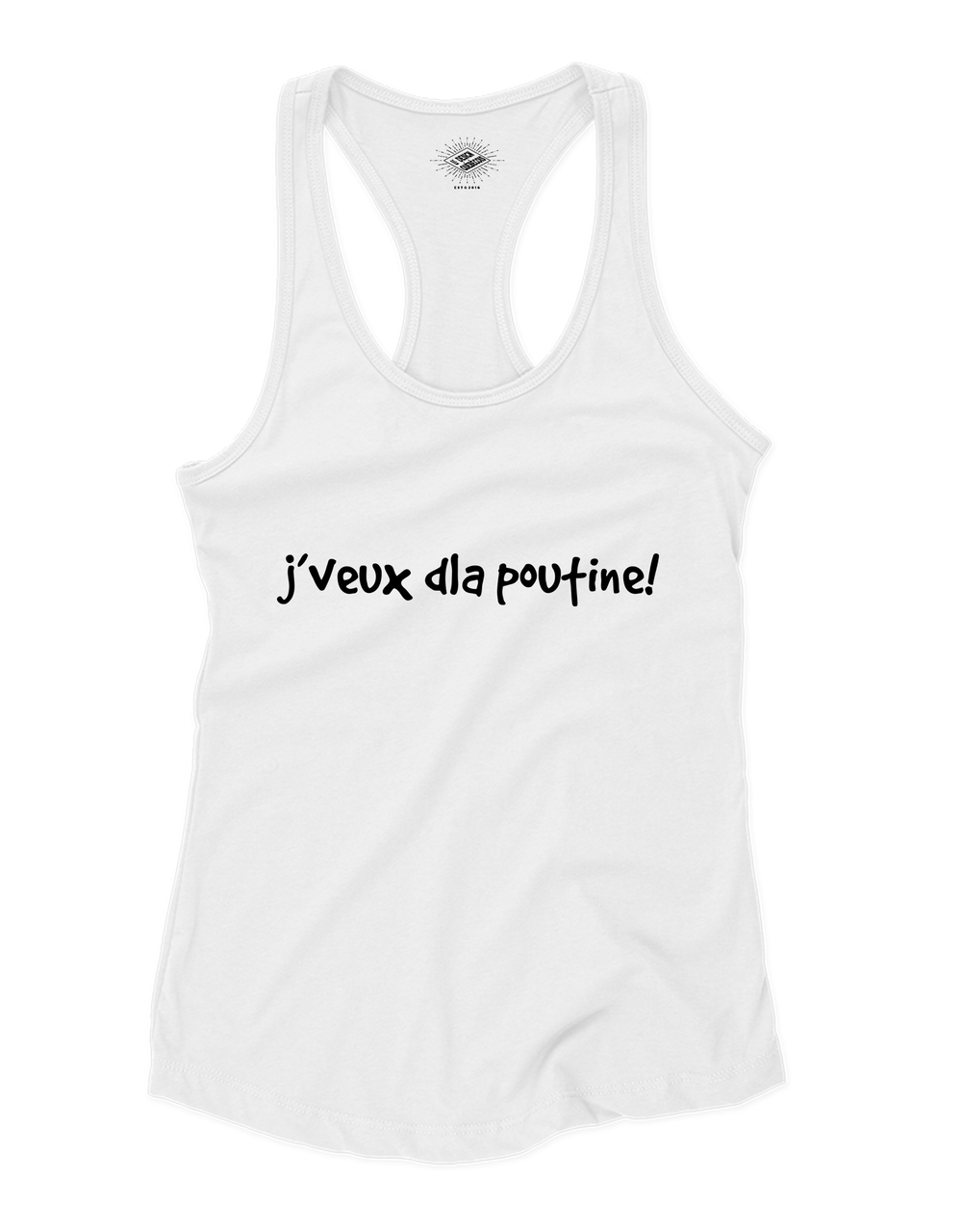 Camisole pour femme J'veux d'la poutine