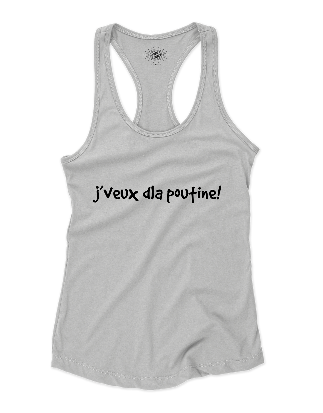 Camisole pour femme J'veux d'la poutine
