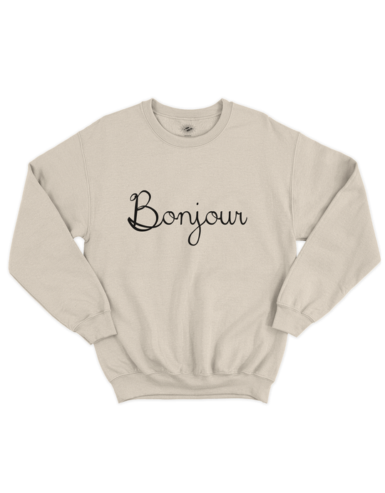Chandail Coton Ouaté Bonjour