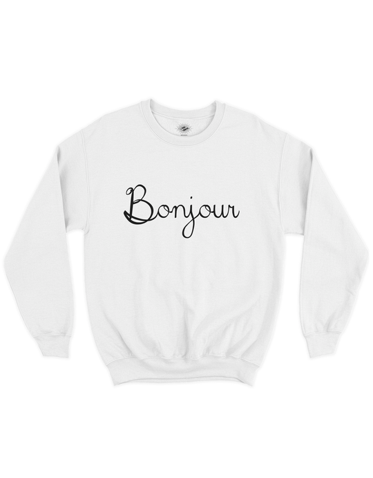 Chandail Coton Ouaté Bonjour