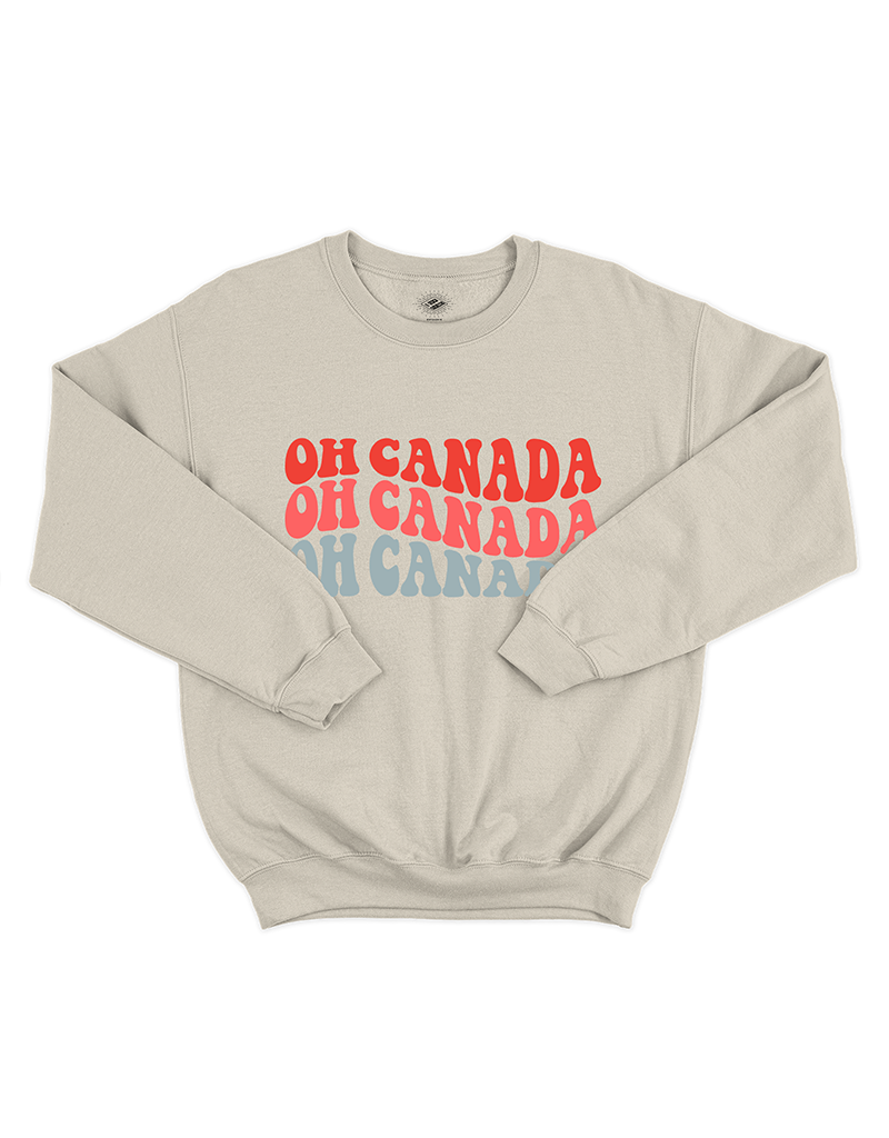 Chandail Coton Ouaté Oh Canada