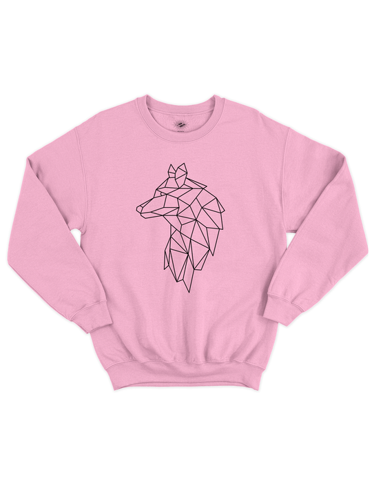 Crewneck Loup Géométrique