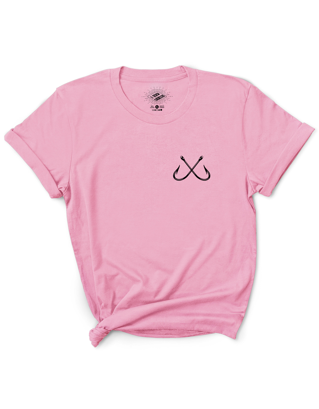 T-Shirt de Pêche Hameçons Croisés