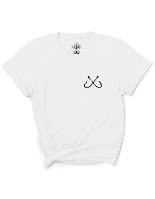 T-Shirt de Pêche Hameçons Croisés
