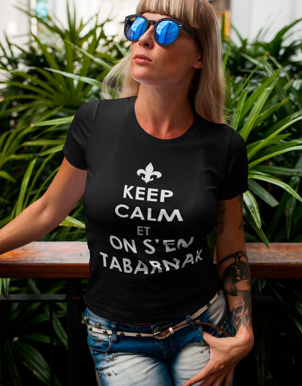 T-Shirt Keep Calm Et On S'en Tabarnak