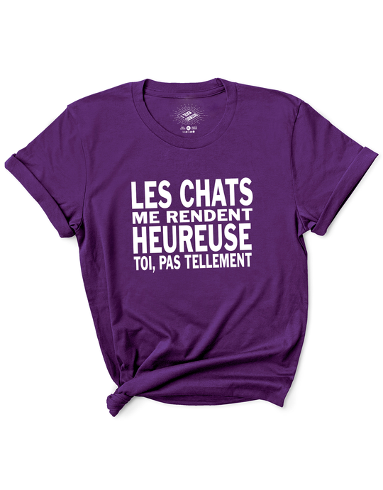 T-Shirt Les Chats Me Rendent Heureuse