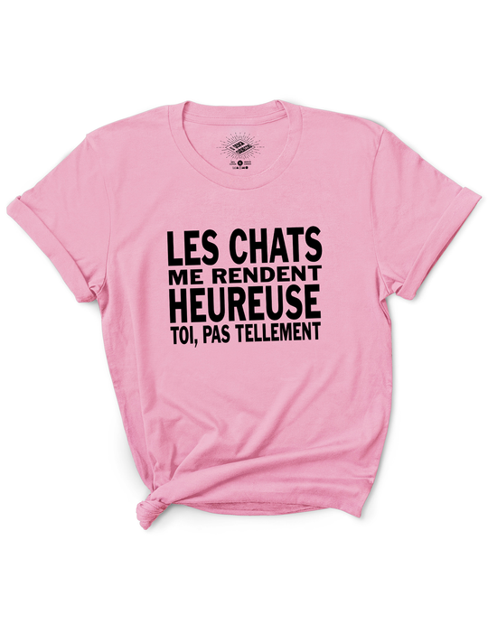 T-Shirt Les Chats Me Rendent Heureuse