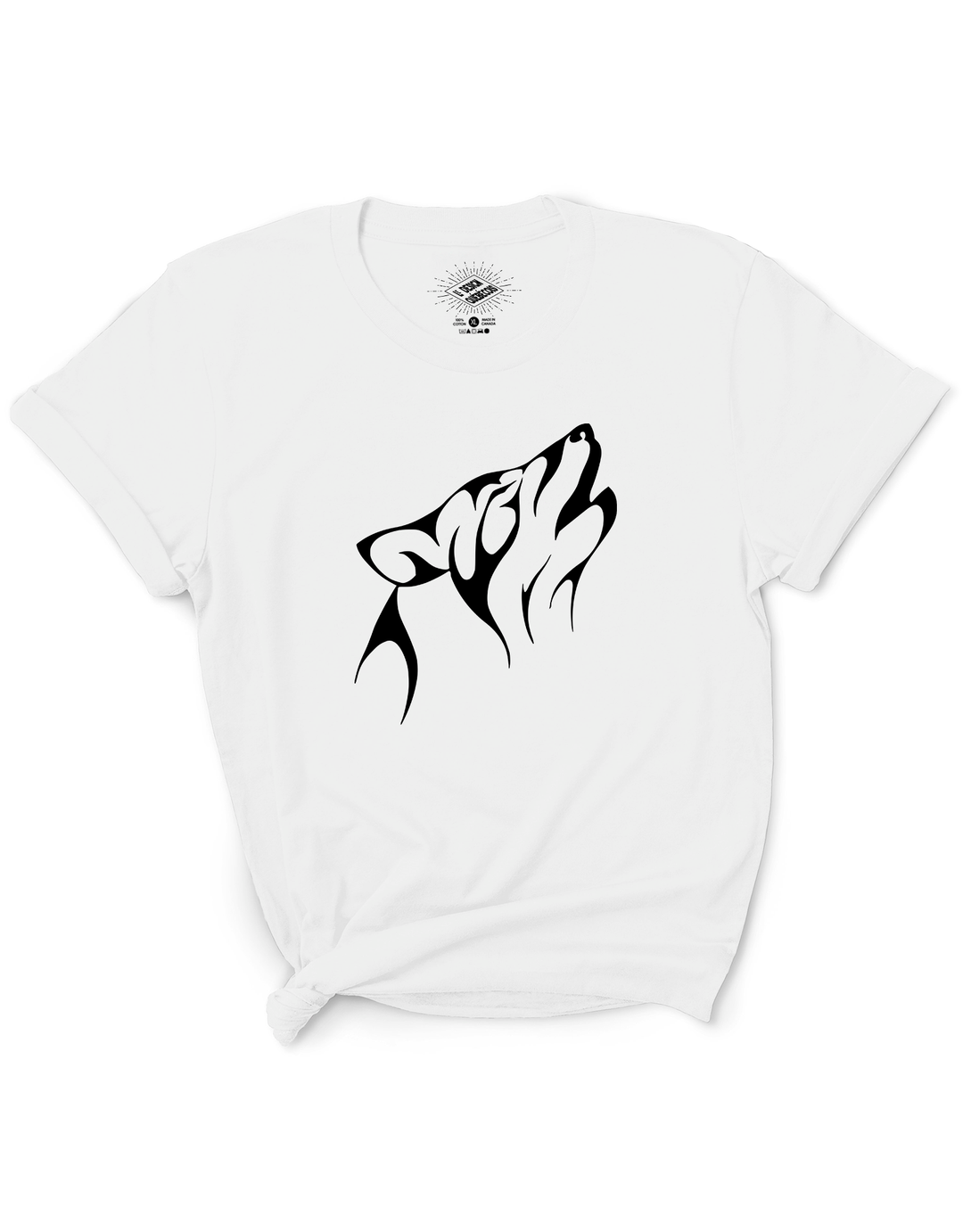 T-Shirt Loup Tribal