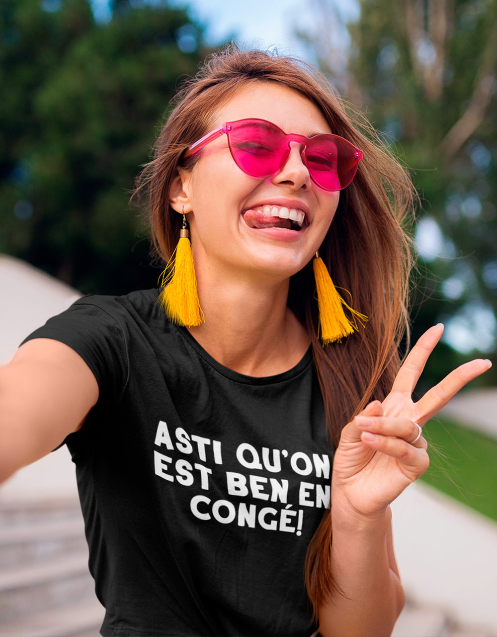 T-Shirt Asti Qu'on Est Ben En Congé