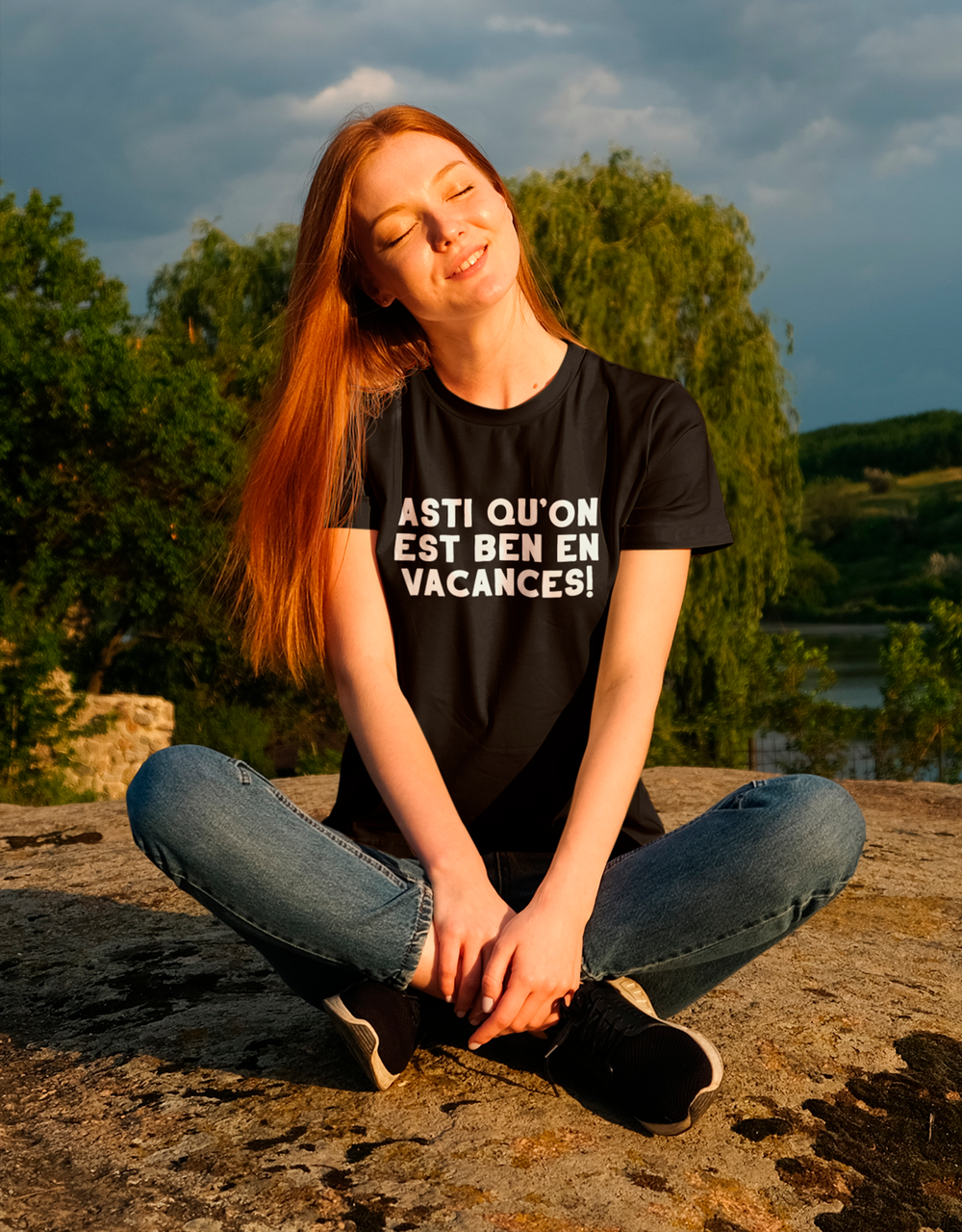 T-Shirt Asti Qu'on Est Ben En Vacances