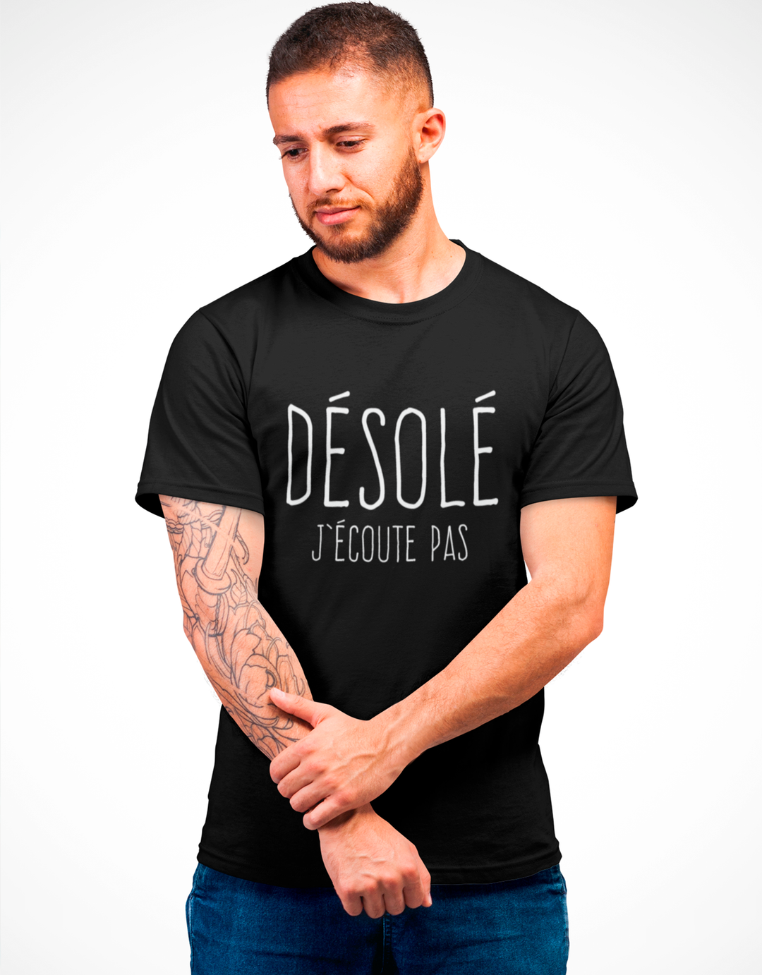 T-Shirt Désolé J'écoute Pas