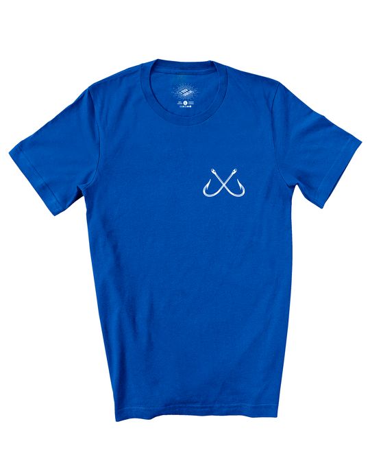 T-Shirt de Pêche Hameçons Croisés