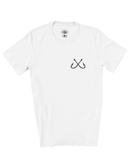 T-Shirt de Pêche Hameçons Croisés