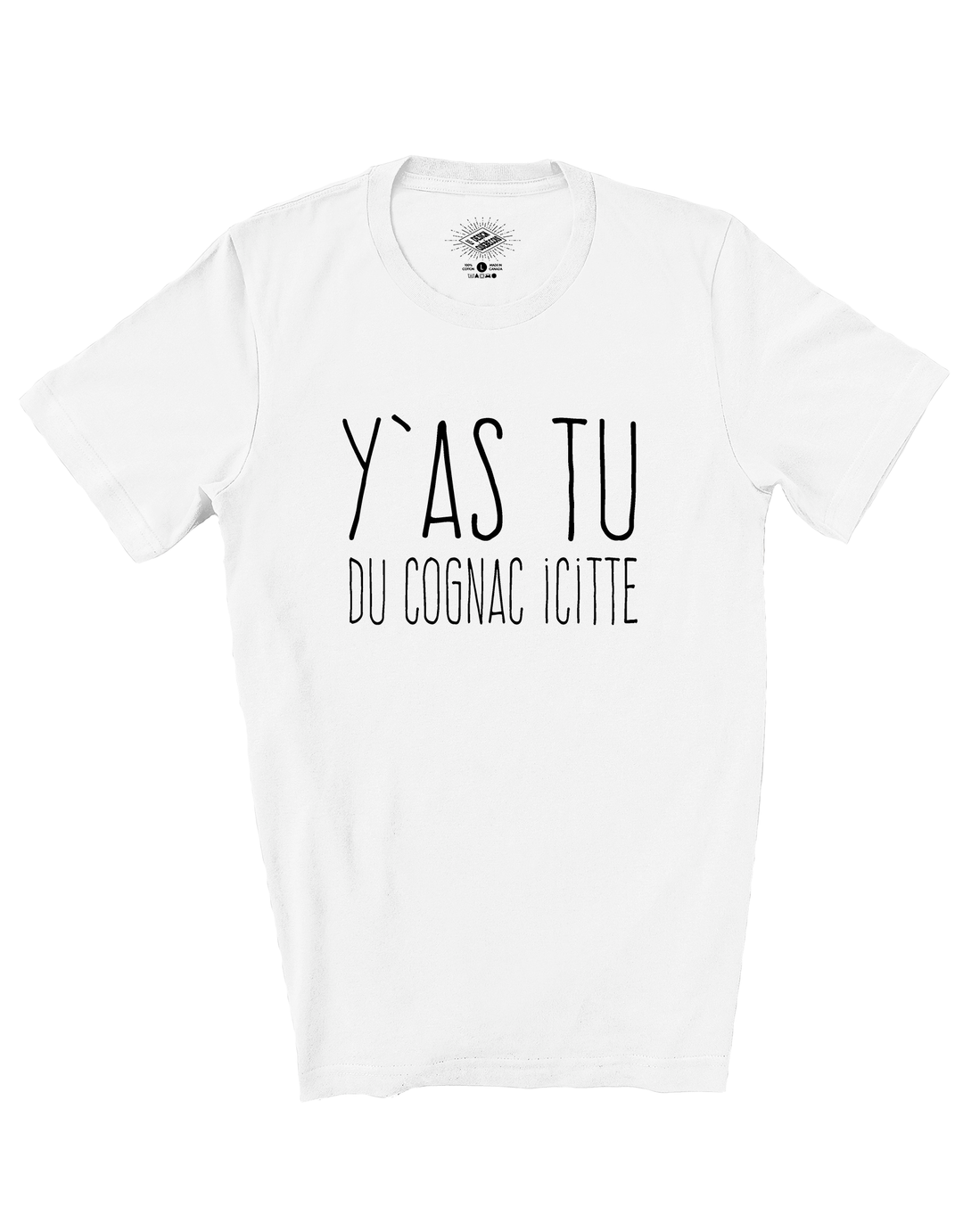 T-Shirt Y'as Tu Du Cognac Icitte