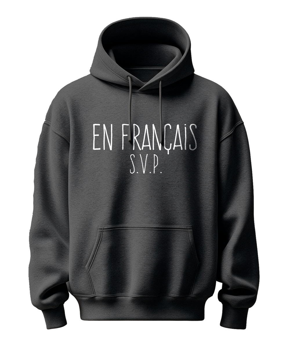 Chandail Coton Ouaté à Capuche En Français S.V.P.